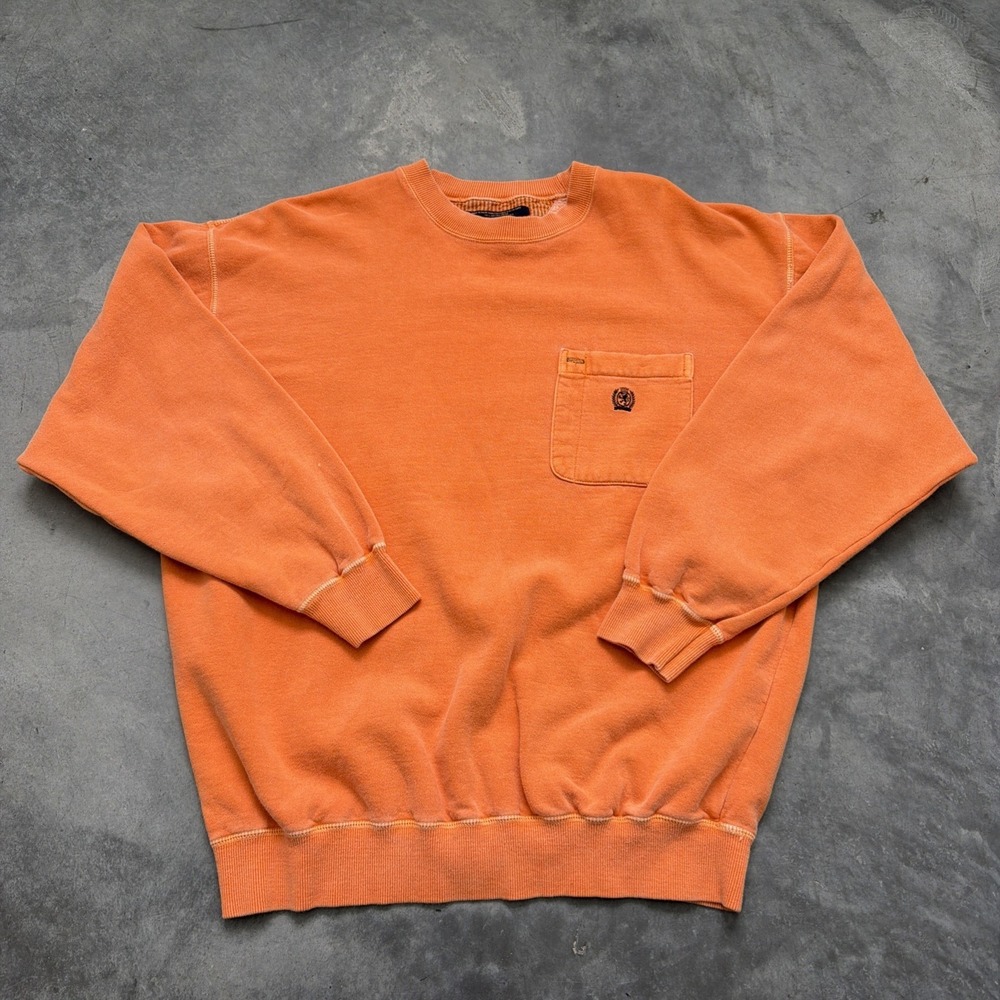 Vintage Tommy Hilfiger Orange Sweatshirt Size XL
